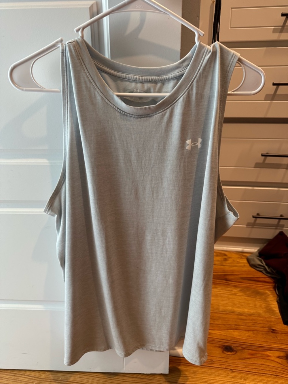 Under Armour Women's Light Grey Athletic Tank - Soft Performance Fabric